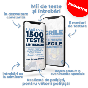#10platforma (1) – CAZIER JUDICIAR – Poliție (Sursă Externă) – 1 lună acces la platforma de teste DevinoPolițist