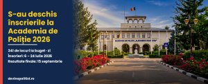Admitere Academia de Poliție „Alexandru Ioan Cuza" 2026 – s-au deschis înscrierile, 341 de locuri la buget