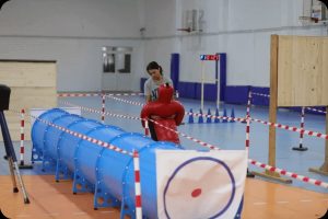Traseu aplicativ în sală la proba sportivă de la admiterea la Masterul Profesional al Academiei de Poliție 2026