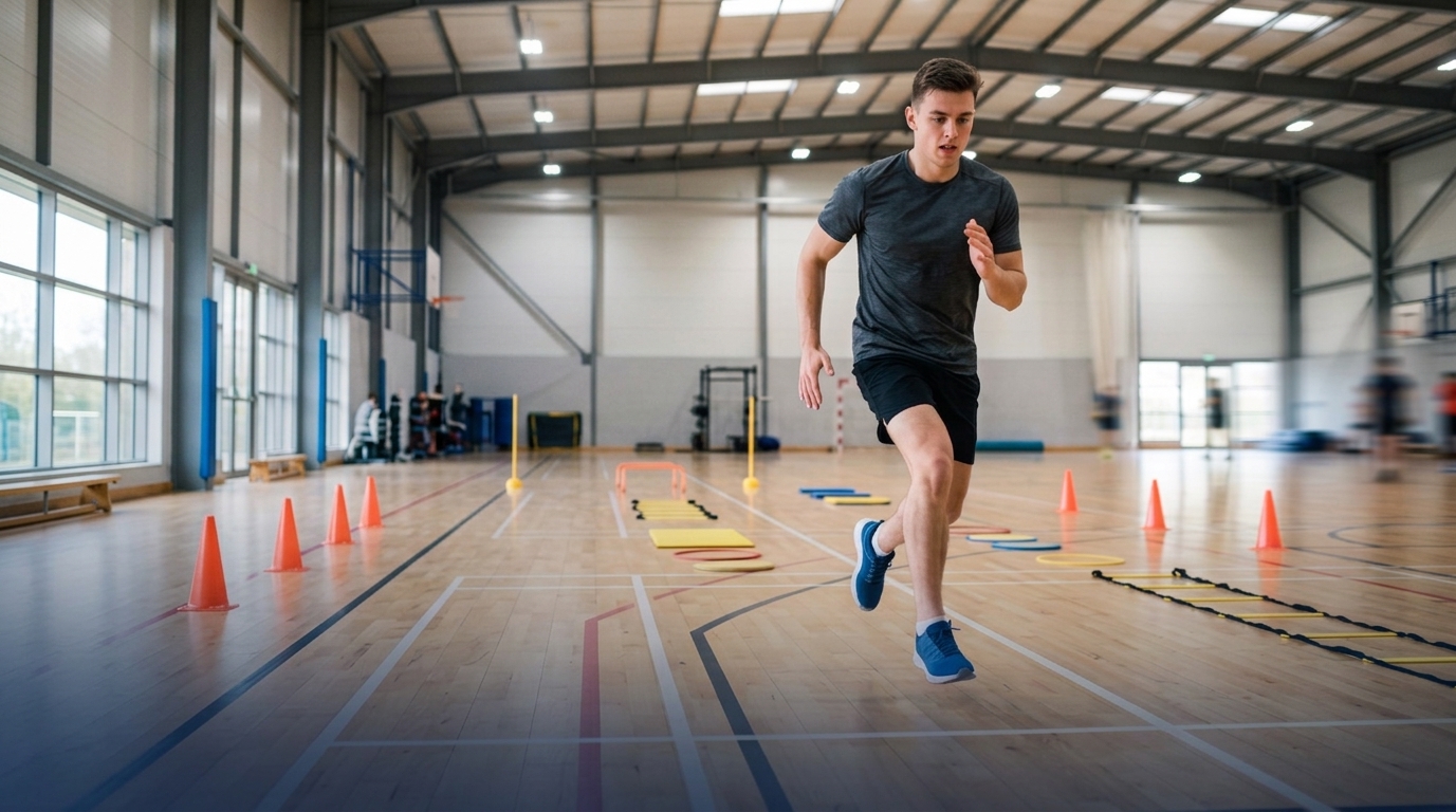 Candidat la proba sportivă de admitere — traseul aplicativ într-o sală de sport