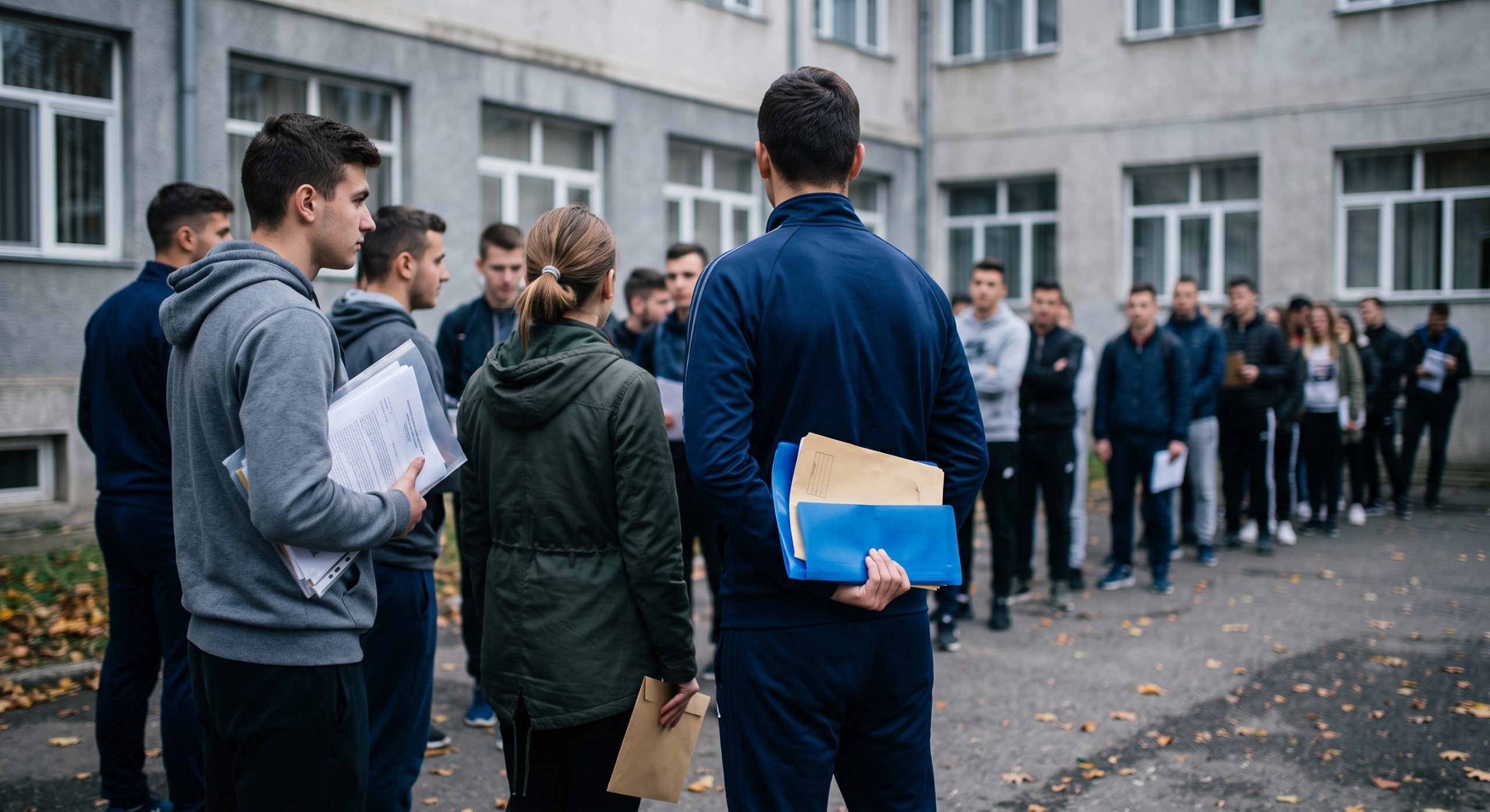 Candidați la coadă pentru înscrierea la admiterea Școlilor M.A.I., toamna 2025 — dosare și mape de candidatură