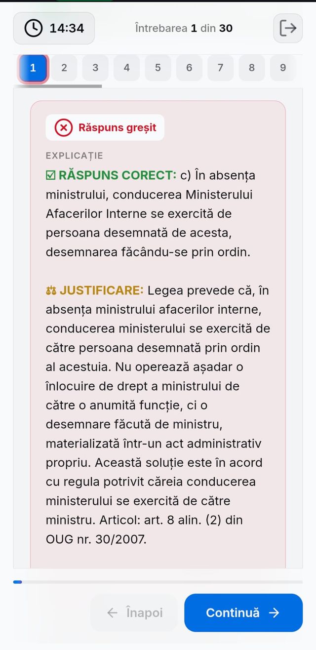 Explicație detaliată la răspuns